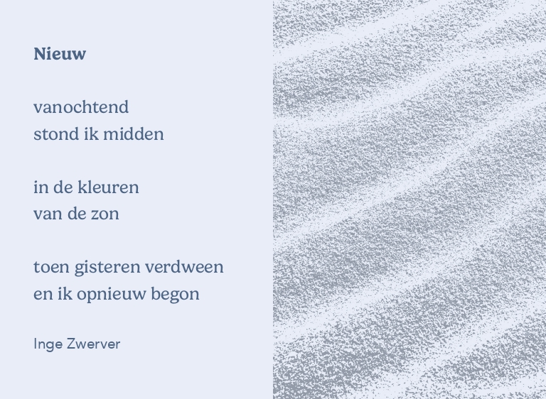 Nieuwe gedichten in landelijke dagbladen